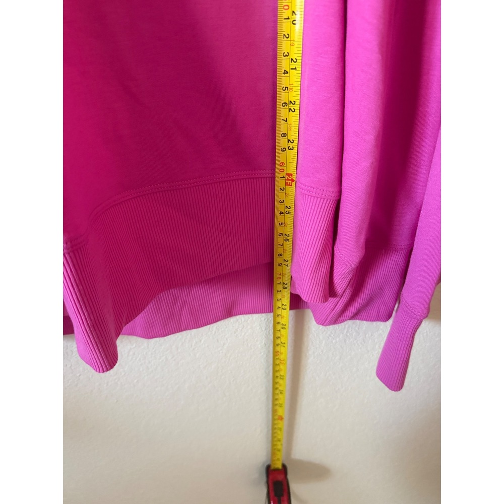 New Romantic Women Active Pink Raglan Hoodie Sweatshirt Size XL NWT - Picture 4 of 5